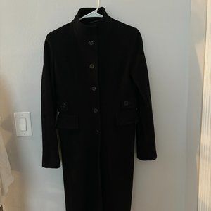 Kenneth Cole Size 2 Black Wool Pea Coat